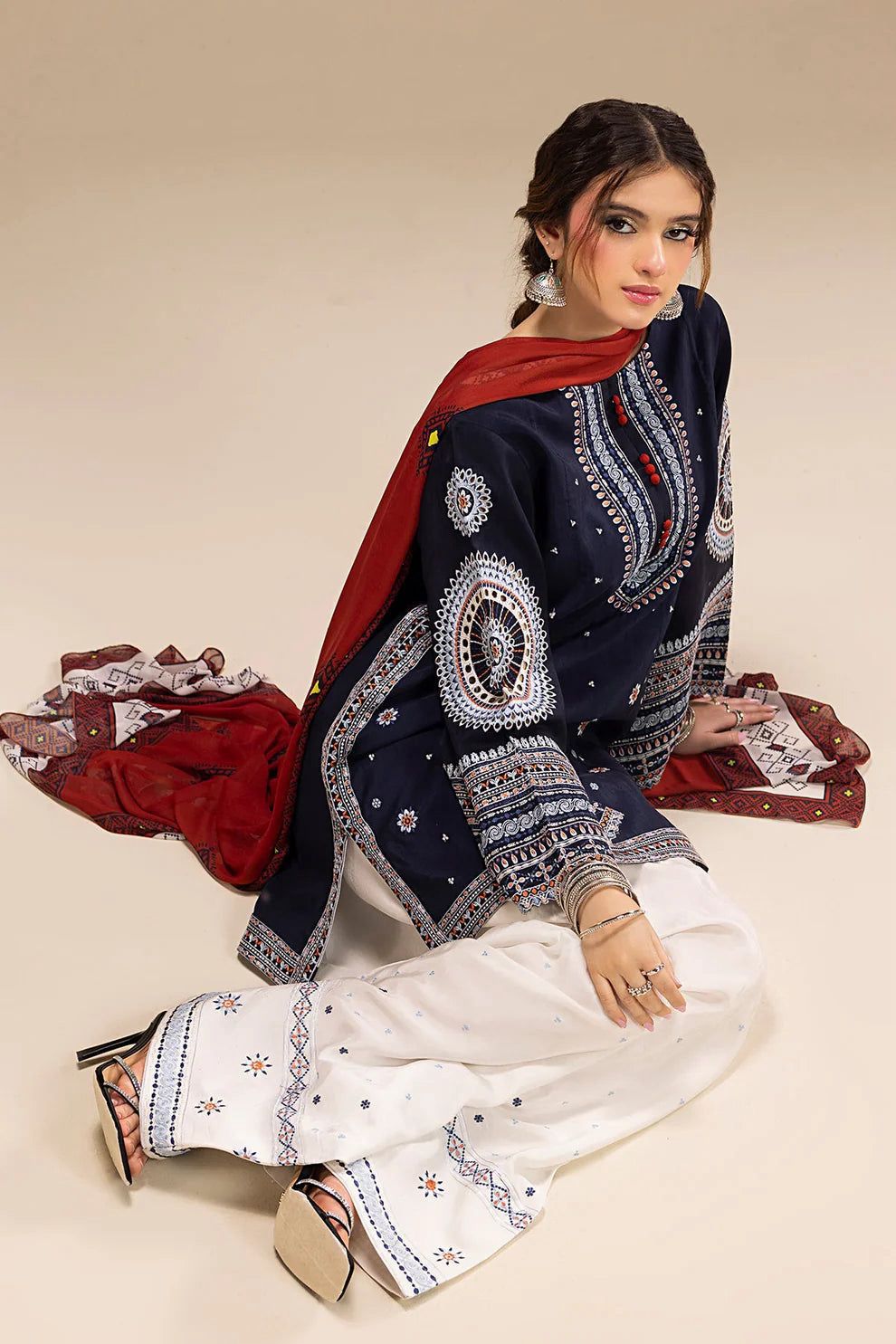 Jazmin 4604 – Premium Dhanak with Digital Wool Shawl
