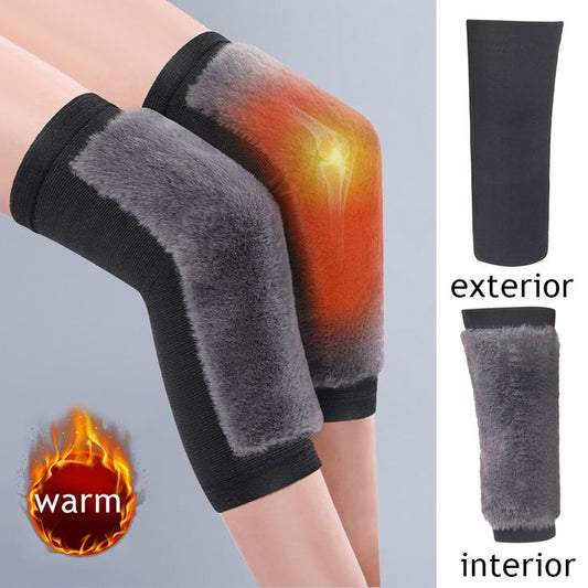 Winter Wool Knee Pads (1 Pair) – Thickened Warm Knee Protectors
