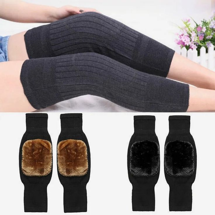 Winter Wool Knee Pads (1 Pair) – Thickened Warm Knee Protectors