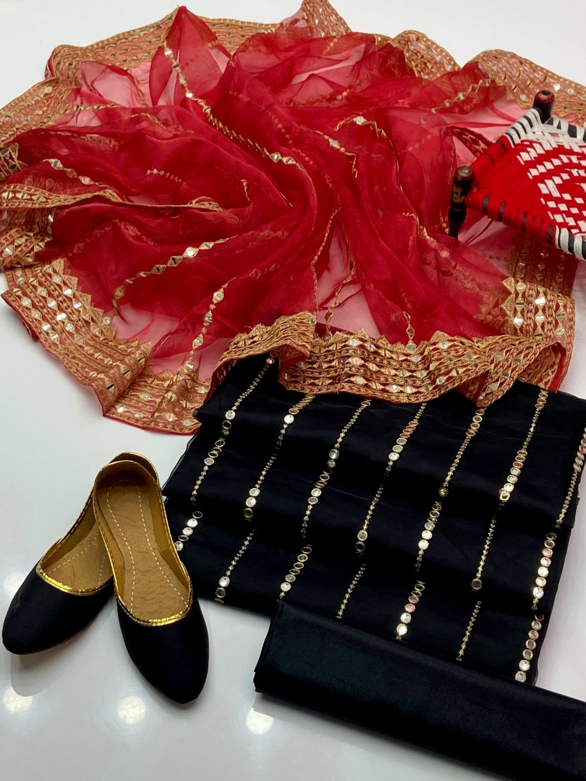 Organza 4PC Sequence Embroidered Dress – Restock Collection