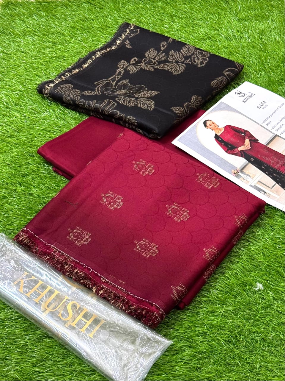 KHUSHI Safa Vol 1 – 2025 (Viscose Linen Jacquard Collection)