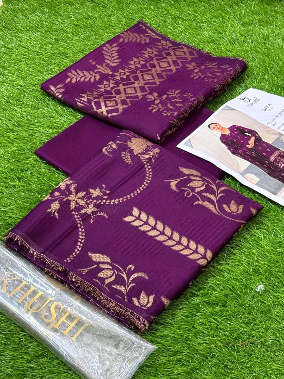 KHUSHI Safa Vol 1 – 2025 (Viscose Linen Jacquard Collection)
