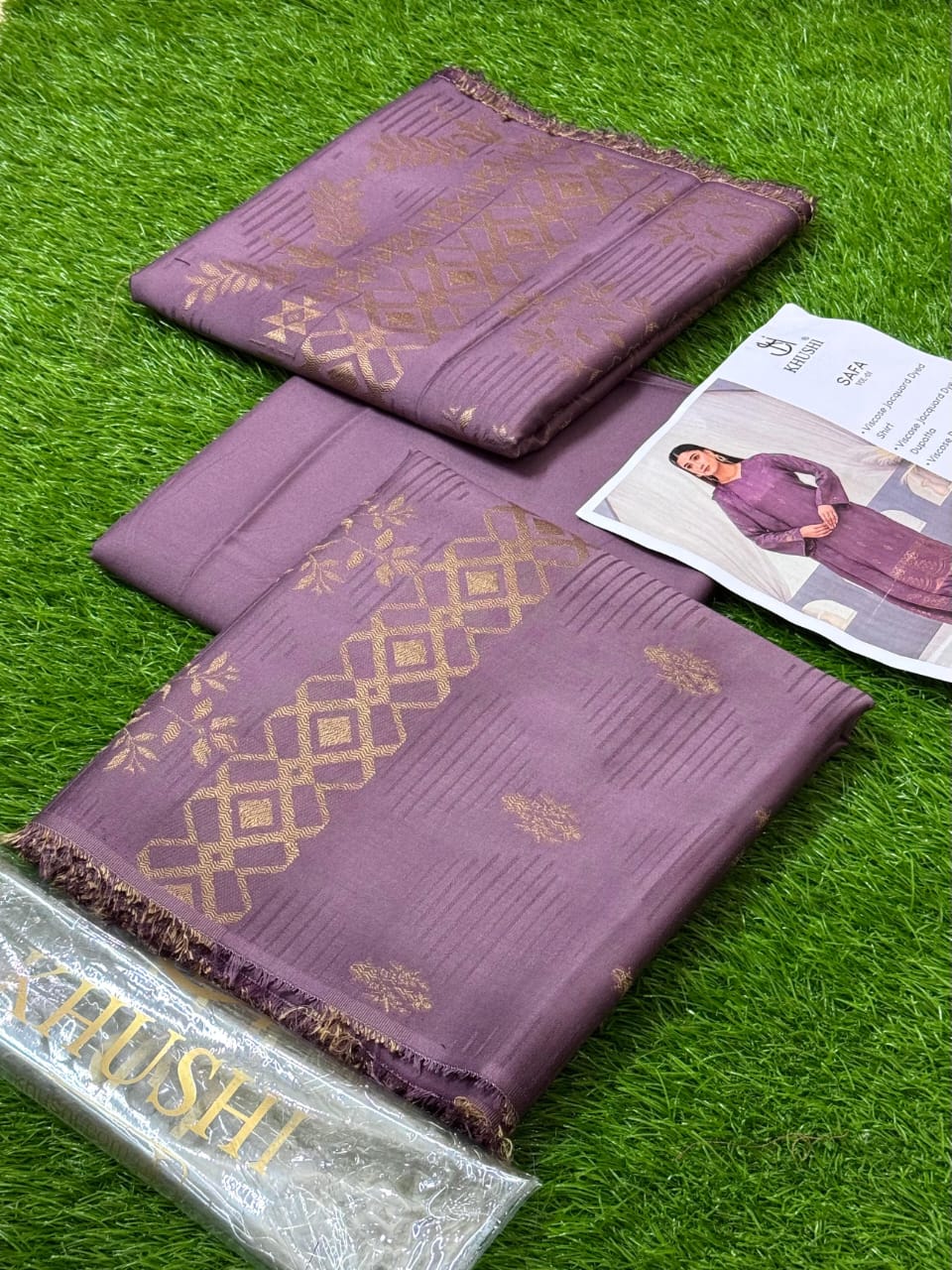 KHUSHI Safa Vol 1 – 2025 (Viscose Linen Jacquard Collection)